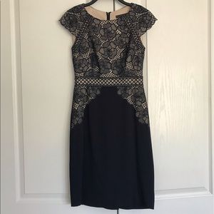 Antonio Melani Dress with floral lace overlay